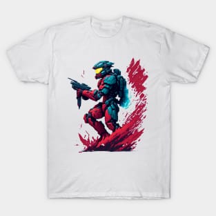 Master Chief Halo Fan Art T-Shirt